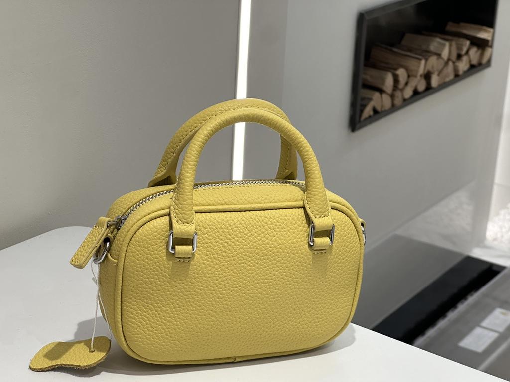 Top Layer Togo Cowhide Protective Ball Bag 2025 New Style Polo Style Real Leather Handbag Small Capacity Single Compartment Diagonal Bag Women's