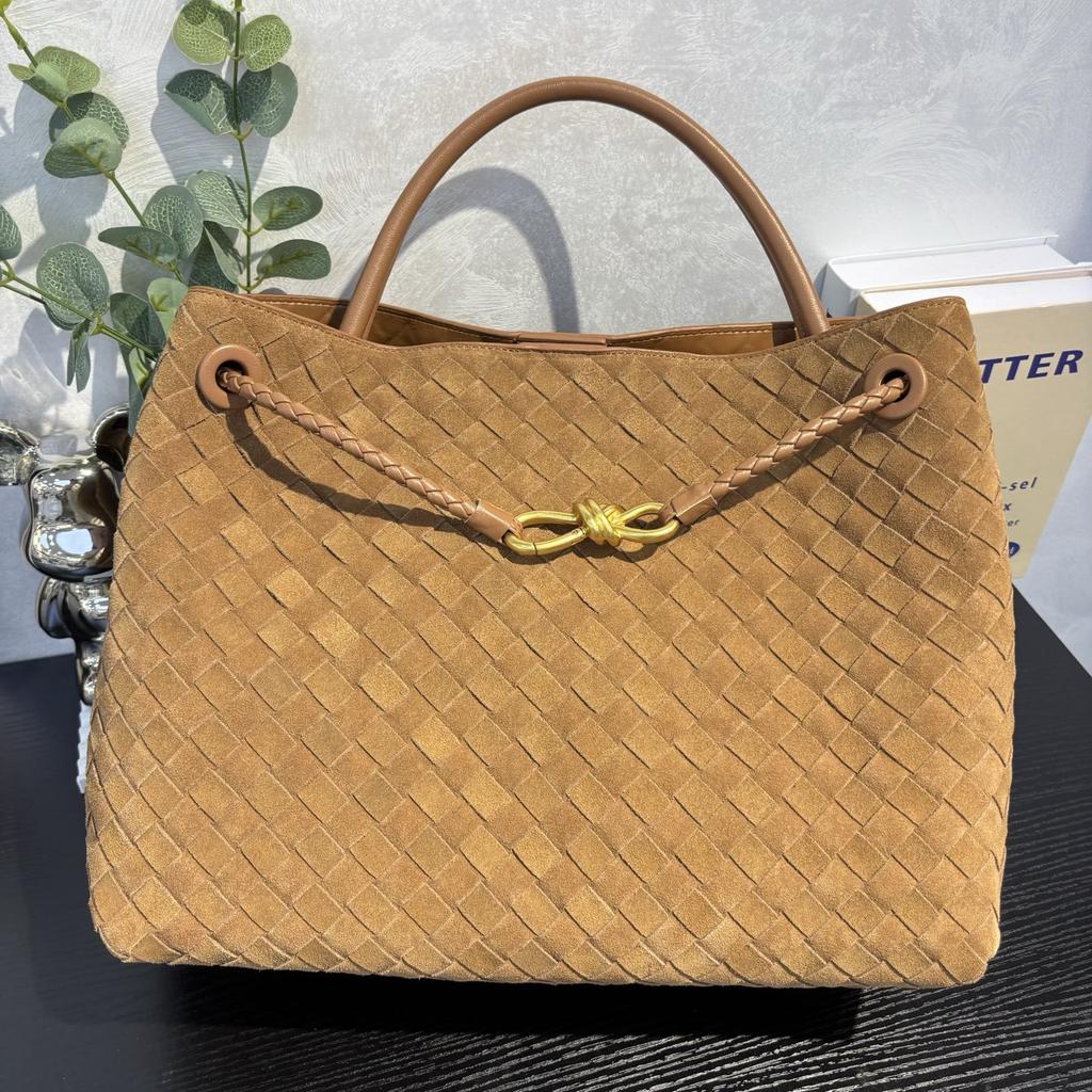 2025 New Style Genuine Leather Womens Handbag Retro Stitched Leather Handmade Tote Single Shoulder Bag Cross-Border Bulk