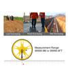 Distance Measuring Wheel Kit 3 Sections Foldable Hand Push Roller Rangefinder Thick Rubber Tire 99999.9M/FT for Site Surveying