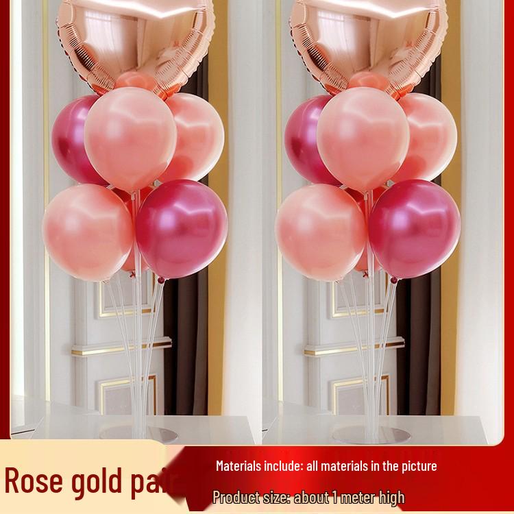 Honeymoon Love Heart Balloon Ceiling Set for Wedding and Bedroom Decor