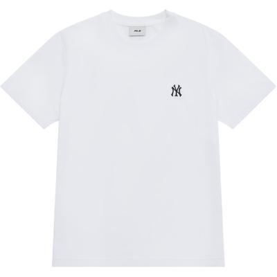 MLB T-shirt Unisex New York Yankees Collezione Base SS25 Bianca 3ATSB0153-50WHS