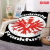 1pz Coperta in Flanella con Stampa Eintracht Frankfurt, Alta Qualità, Confortevole per Tutte le Stagioni, Decorazione per la Casa, Calore e Comfort