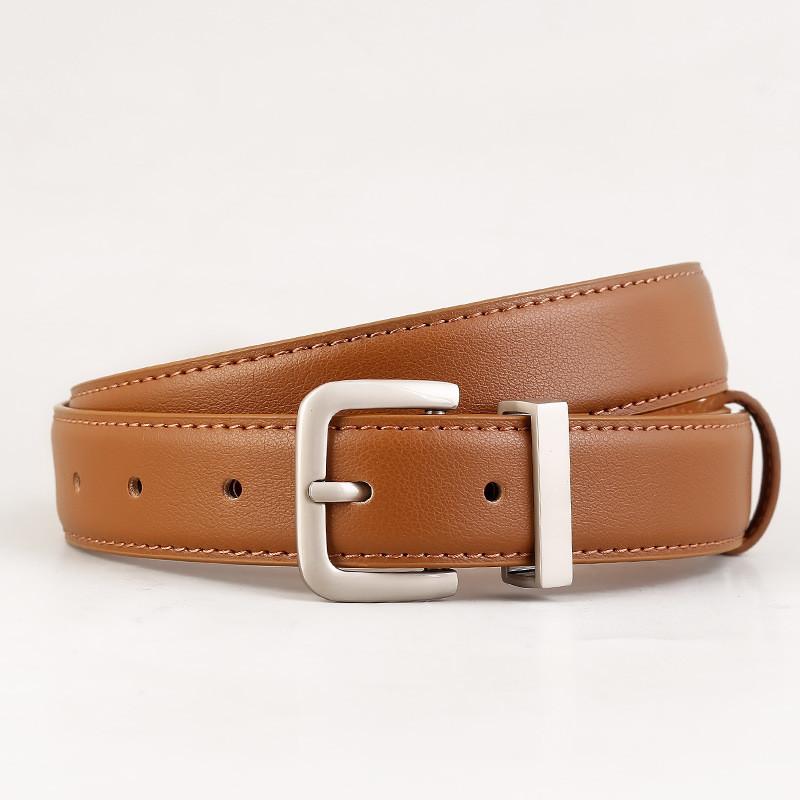 Ledergürtel für Damen mit klassischer Schnalle für Freizeit und Büro