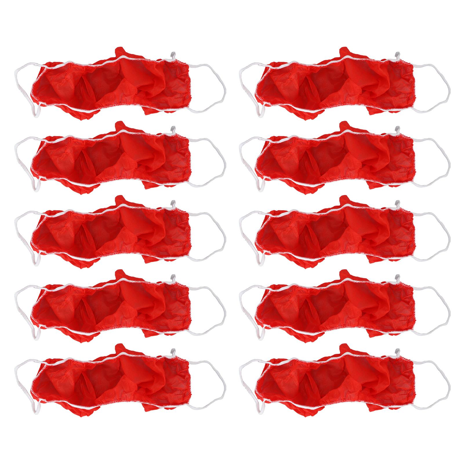 

10 шт. одноразовый бюстгальтер красный портативный вентилируемый туристический спа-массажный бюстгальтер для ежедневного использования