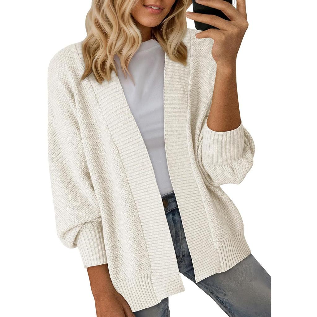 Women's Cardigan Sweaters Lightweight R-Neck Long Sleeve Outfits Fall Fashion Clothing