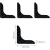 Rug Grippers,Never Curl Rug Grippers Non Slip Reble Carpet Stickers for Area Rugs, Hardwood Floors, Tile Floors, Floor Mats, Keep Your Rug in Place
