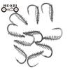 Sharpened Chub Steel 10pcs Carbon Spring Fishing Hooks Fish Tackle
