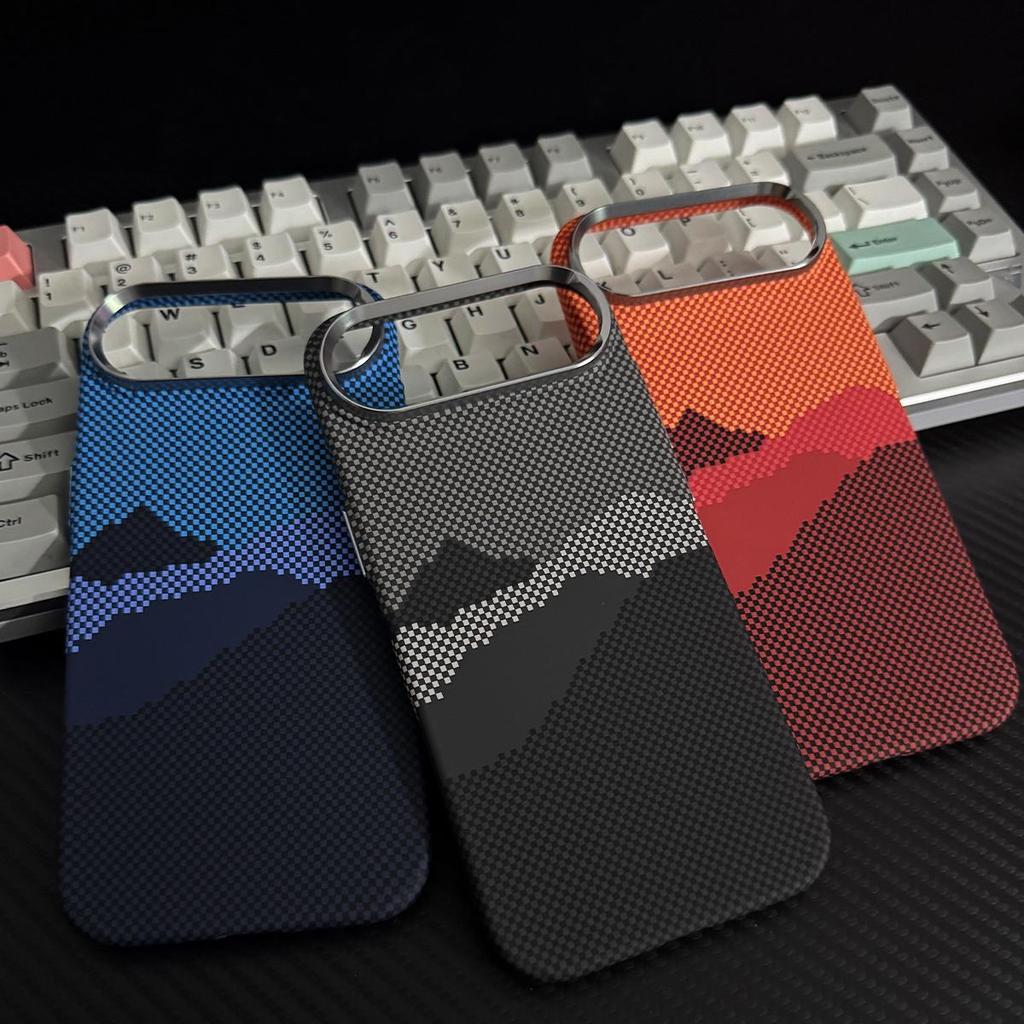 iPhone 17 Pro Max Kevlar Magnetic Sunset Moonrise Full Coverage Skin-Feel Case