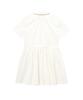 Covernat Woman Collared Half-Sleeve Dress Ivory