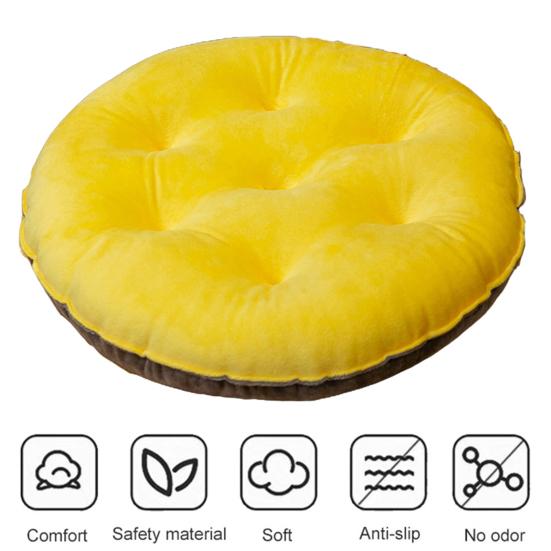 Cozy Stylish Chair Cushion Soft Fluffy Durable No Fading Pilling Lovely Cushion for Office Students Home
