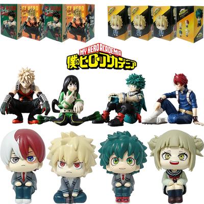 Hot Anime My Hero Academia Midoriya Izuku Bakugou Katsuki Ochaco Uraraka Anime Figure Q Versio Toys For Kids Christmas Toy Gifts