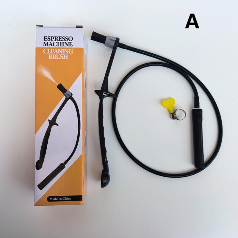Kávový parní čisticí kartáč Nastavitelný Čisticí kartáč s dlouhou rukojetí na hlavu spařovače kávovaru Espresso Čisticí nástroj Baristické vybavení