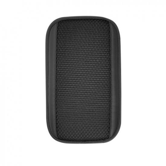 Car Accessories Armrest Cushion Cover Center Console Box Pad Black PU Leather