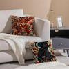 Colorful Natural Animal Flower Prints Pillow Case Double-Sided Plush Sofa Cushion Covers Organic Breathable Invisible Zipper