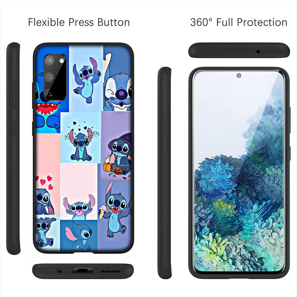 Cover for iPhone 17 16 15 Xiaomi Poco Redmi Note 14 13 12 Pro Max 9 16e Samsung Galaxy S25 S24 S23 OPPO Huawei Blue Lilo Pink Stitch Anime Phone Case