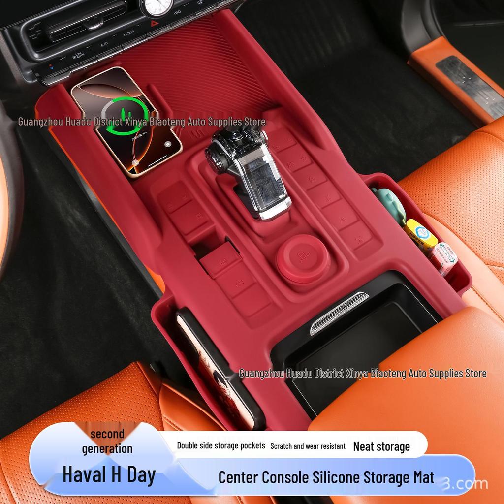 Haval H9 2nd Gen Warrior Edition Console Storage Box with Wireless Charging Pad
