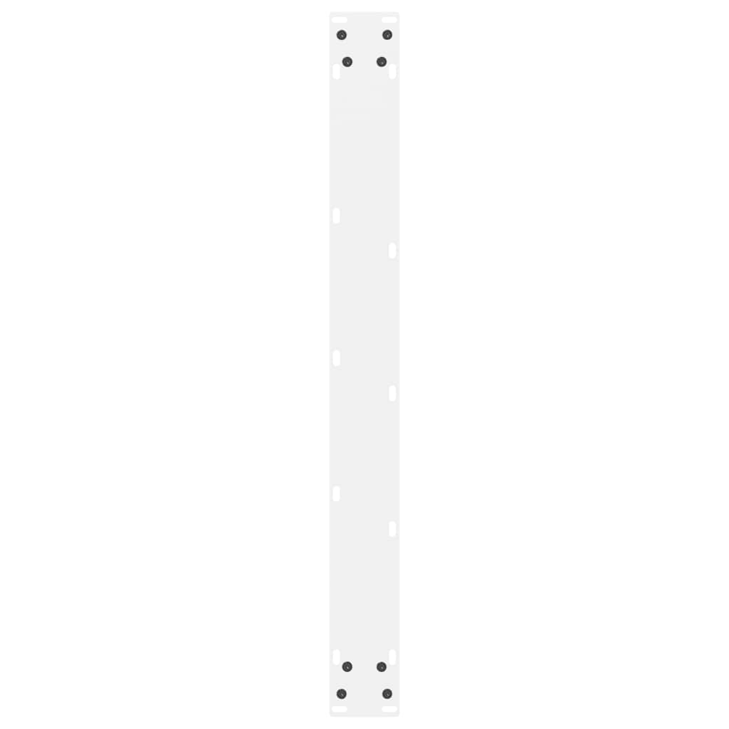 Vidaxl Nogi Do Stolika Kawowego, Białe, 2 Szt., 80X(72-73) Cm, Stal