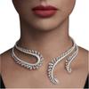 Luxury Cubic Zirconia Yellow Clear Green Red Water Drop CZ Necklace Earring Set for Women Bridal Nigeria Wedding Party Gifts