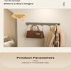 Space Aluminum Bathroom Hook No Drilling Strong Adhesive Coat Hook For Bathroom Kitchen Wall Mounted Clothes Hanger
