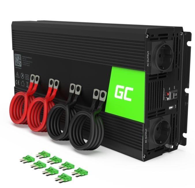 ממיר 12V ל-230V 2000W/4000W גל סינוס טהור