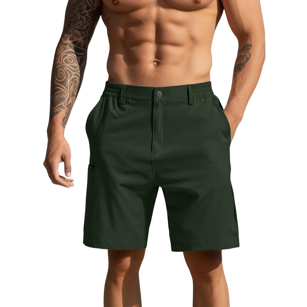 Herren locker Freizeit Sport Reißverschlusstasche Gerade Fünf Jacke Shorts
