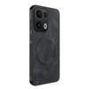OPPO Reno13 Nappa Leather Texture Drop-Proof Magnetic Case with Full Lens Protection for Reno13 Pro.