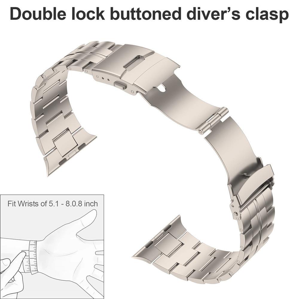 Titanium Strap For Apple Watch Series 11 46mm 42mm 49mm 45mm 44mm 38mm 41mm Band Luxury Men's Style Bracelet For iWatch Ultra3 10 SE 9 8 7 6 5 4 3