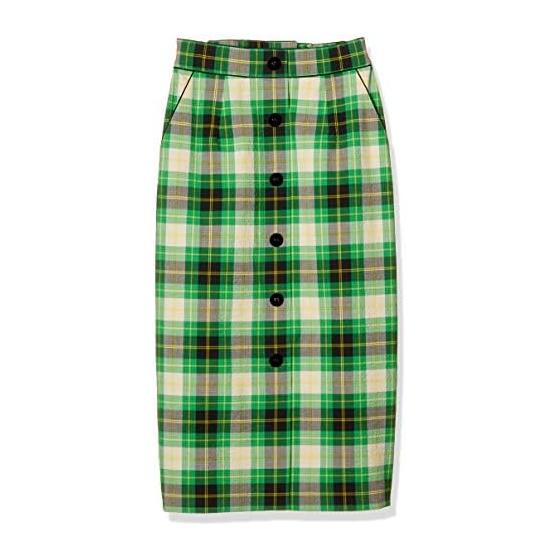 [Grace Continental] Skirt Check Tight Midi Skirt Women s 0320221200