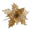 Charming 25cm Poinsettia Flower Decoration for Seasonal Festivities