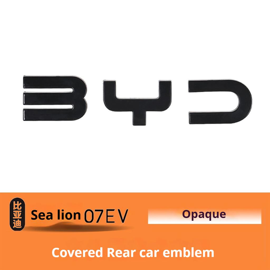 For BYD Sealion 07 EV Blackened Car Emblem Car Front Rear Black Warrior Covering Styles Exterior Modification Decoration Badge
