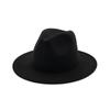 Men'S And Women'S Thermal Hats, Woolen Jazz Big-Brimmed Top Hats, British Retro Solid Color Light Board Felt Hats