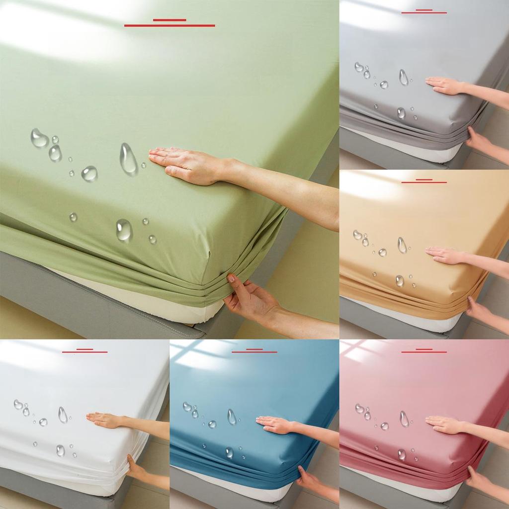 Modern Minimalist Waterproof Bed Cover With Active Dyeing For Home Protection