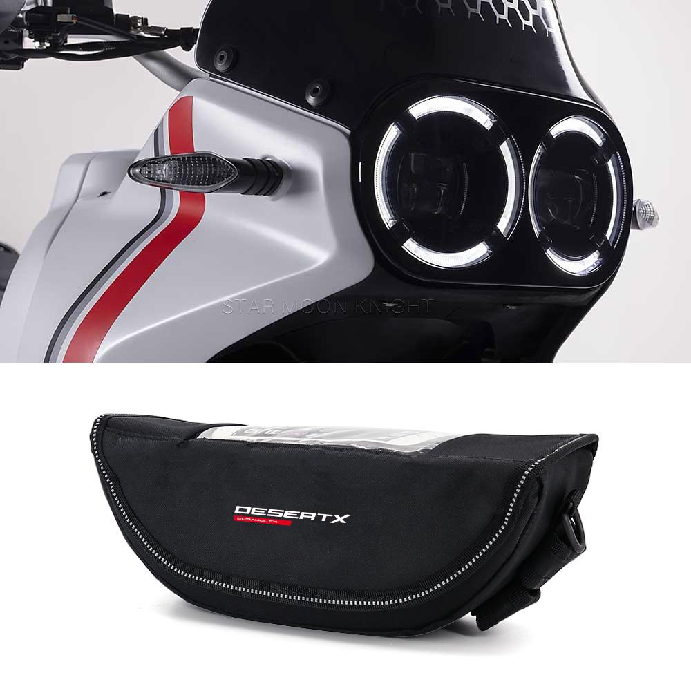 

For Ducati Scrambler Desert X DesertX 2022 2023- Motorcycle Accessories Waterproof Bag Storage Handlebar bag Travel Tool