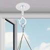 2pcs Self Adhesive Ceiling Hooks No-Drill Sticky Eye Hooks Multifunctional Wall Hooks  LED Light