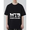 Mountain Bike T Shirt Black Mtb Graphic and Text Design for Outdoor Cycling Enthusiasts