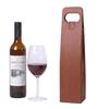 Leather Wine Carrier (Brown) Whiskey Gift Wine Bag