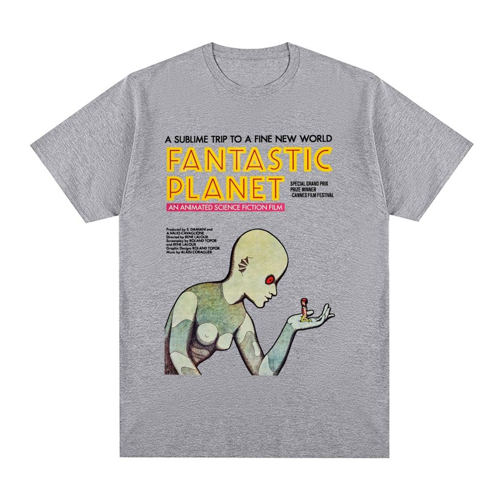 Fantastic Planet Vintage T-Shirt Anime Hip Hop Baumwolle Harajuku Streetwear 70er Kultfilm Herren T-Shirt Neues T-Shirt T-Shirt Damen Tops
