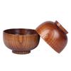1Pc Wooden Bowl Japanese Style Wood Rice Soup Bowl Salad Bowl Food Container Large Small Bowl for Kids Tableware Wooden Utensils