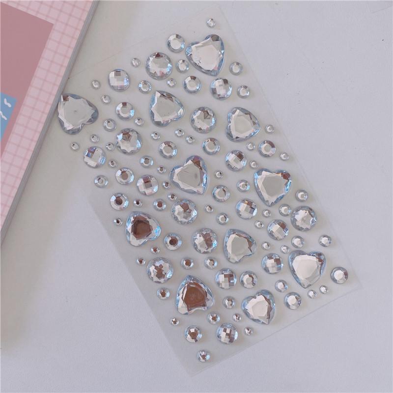 New Stickers On The Face Rhinestone Makeup Bright Face Art Sticker Children's Temporary Tattoo Rhinestone for Strasse Makeup