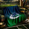 Hockey Team Vancouver-Canucks Throws Blanket Flannel Blankets Plush for Couch Bed Gifts for Men Women Travel picnic blanket Christmas fan gifts
