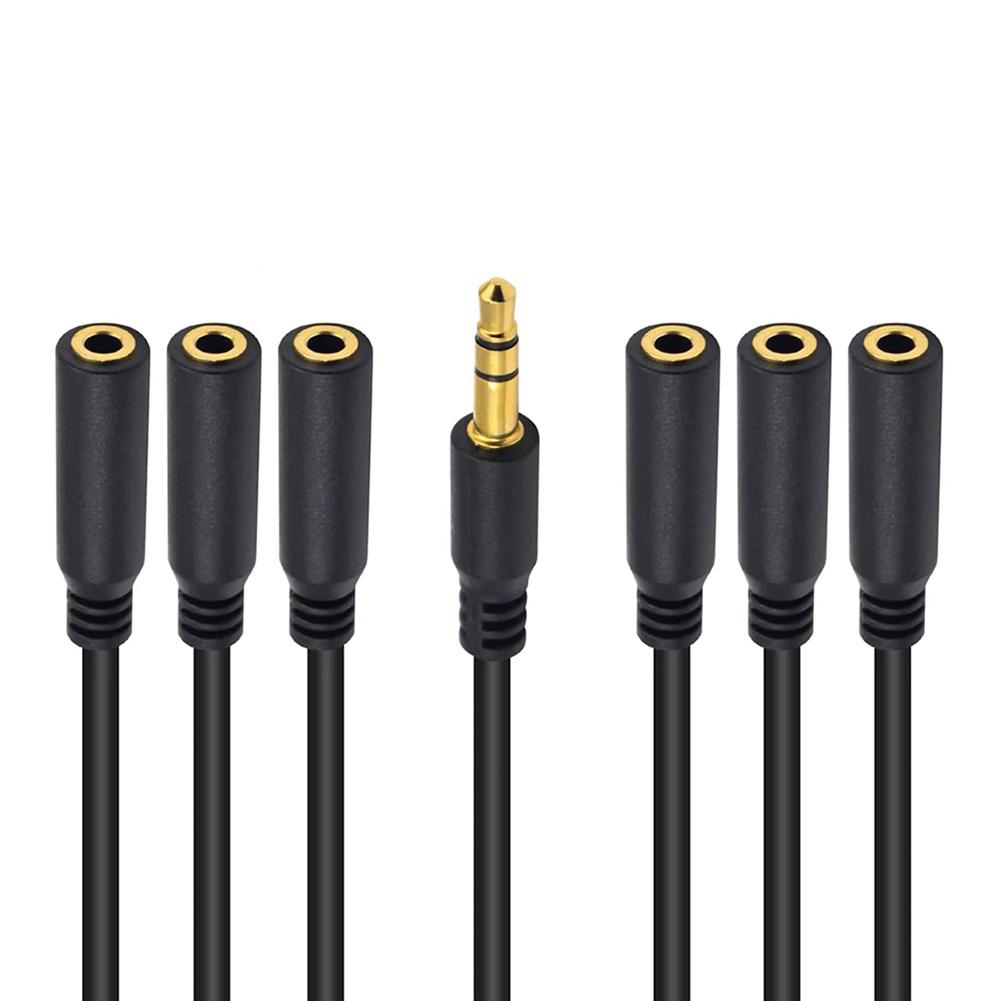 1 bis 5/6 Wege 3,5mm 1/8 Zoll TRS Stecker auf Buchse Kabel 3,5mm Stereo Y-Splitter Verlängerungskabel 3,5mm Splitter Verlängerungskabel