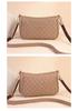 2026 Women's Versatile Plaid Crossbody Moon Bag - Large Capacity, Stylish for Middle-aged