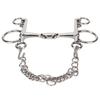 Stainless Steel Horse Pelham Bit Gnaw Resistant Ease of Control Jointed Mouth Pelham Bit for Horses