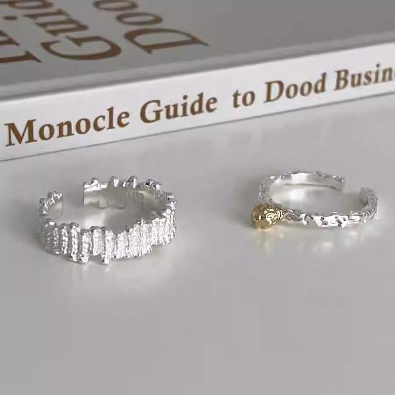 Beautifully Copper Crafted Ring With Unique Geometric And Pleated Features For Fashionable Women