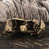 Antique Alloy Incenses Stick Burners with Flower and Carp Fish Figurine For Serenes Meditations Space Office Decors Use