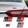Toyota GR Logo Aluminum Sport Car Sticker for GR86 Steering Wheel and Body Decoration