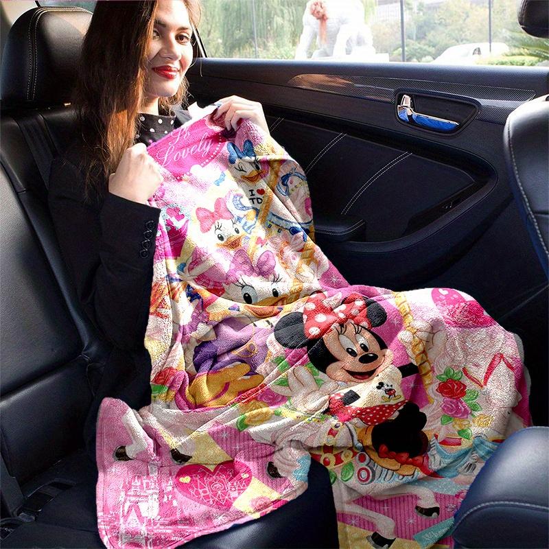 1pc, Minnie and Friends (1) Home Decor Blanket: A Cozy Flannel Throw for Bedroom, Living Room, Travel, Camping, Car, Beach, Office Naps, Perfect Gift