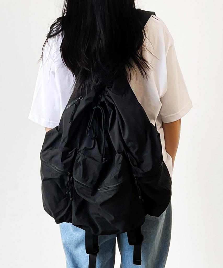 Bymoss Big String Backpack - Black