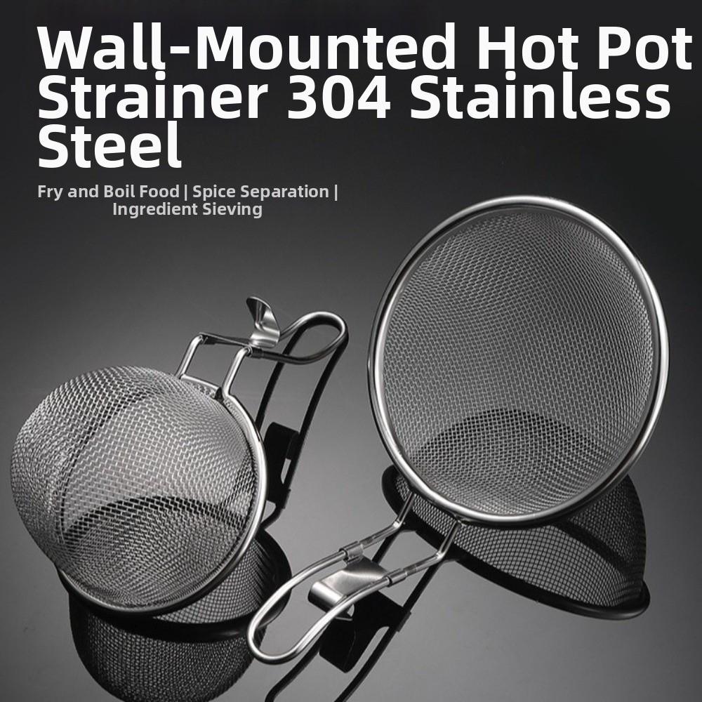 Multi-Purpose Mesh Strainer Spoon Stainless Steel Noodles Scoop  Noodle Preparation