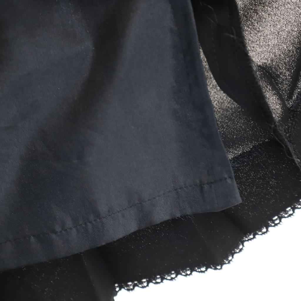 INED Made In Japan Midi Length Pleated Skirt 2 Black Women Used